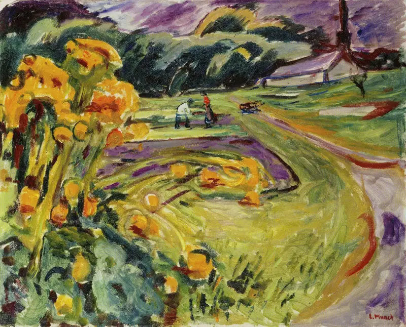 Høst nær drivhuset - Edvard Munch