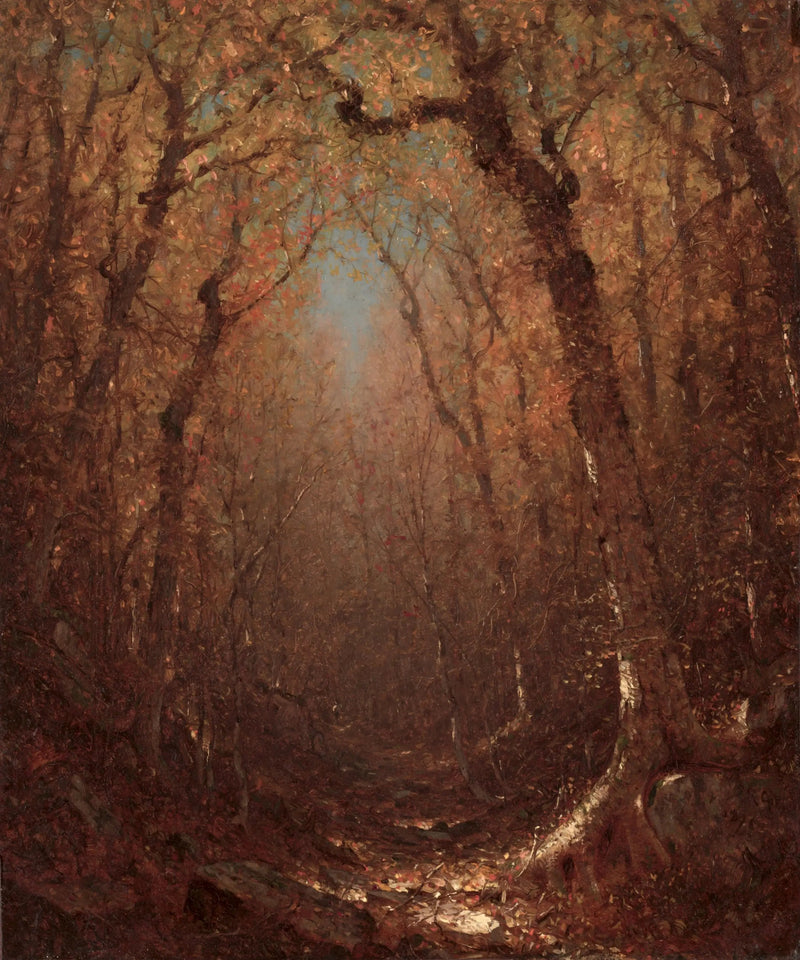 Høst, en skogsti - Sanford Robinson Gifford