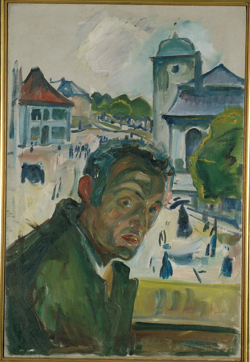 Selvportrett i Bergen - Edvard Munch