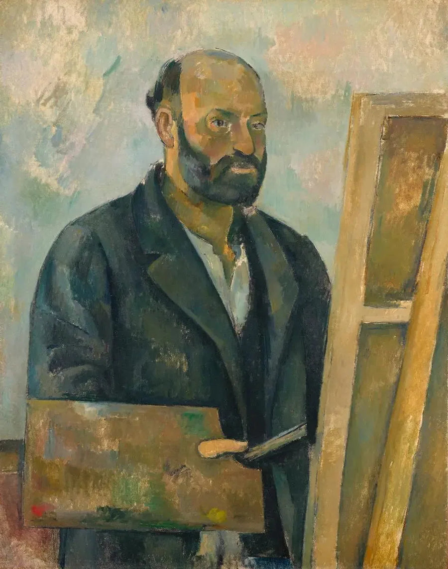 Selvportrett med palett - Paul Cézanne
