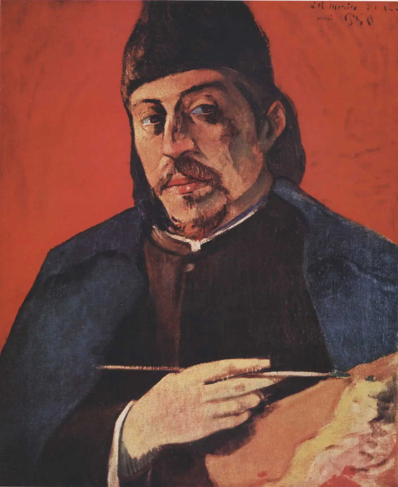 Selvportrett med palett - Paul Gauguin