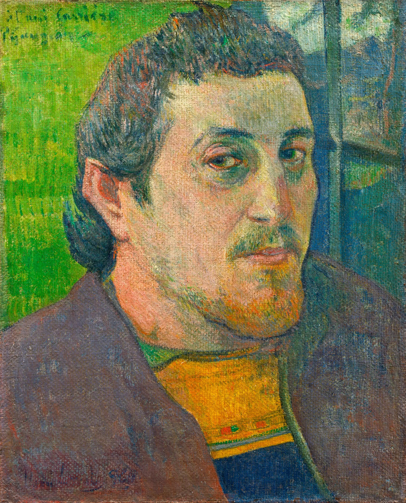 Selvportrett med venn Carrière - Paul Gauguin