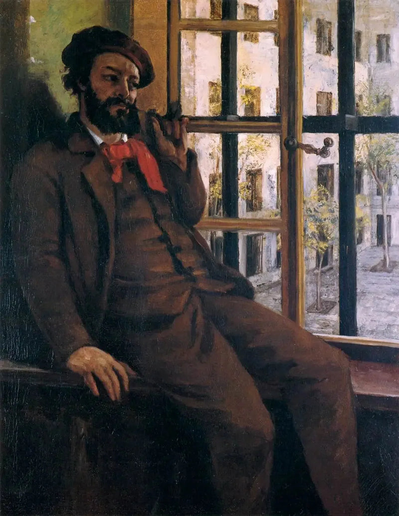Selvportrett i Sainte-Pélagie - Gustave Courbet