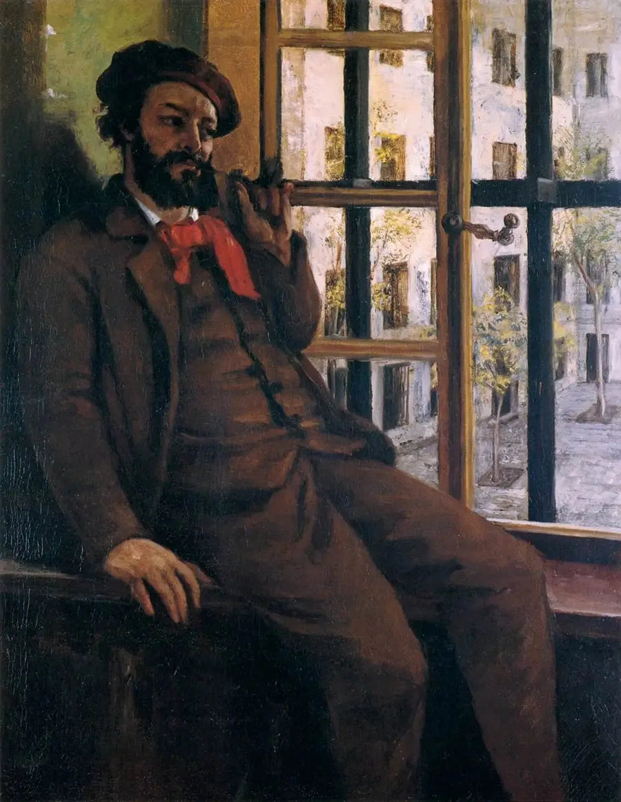 Selvportrett i Sainte-Pélagie - Gustave Courbet