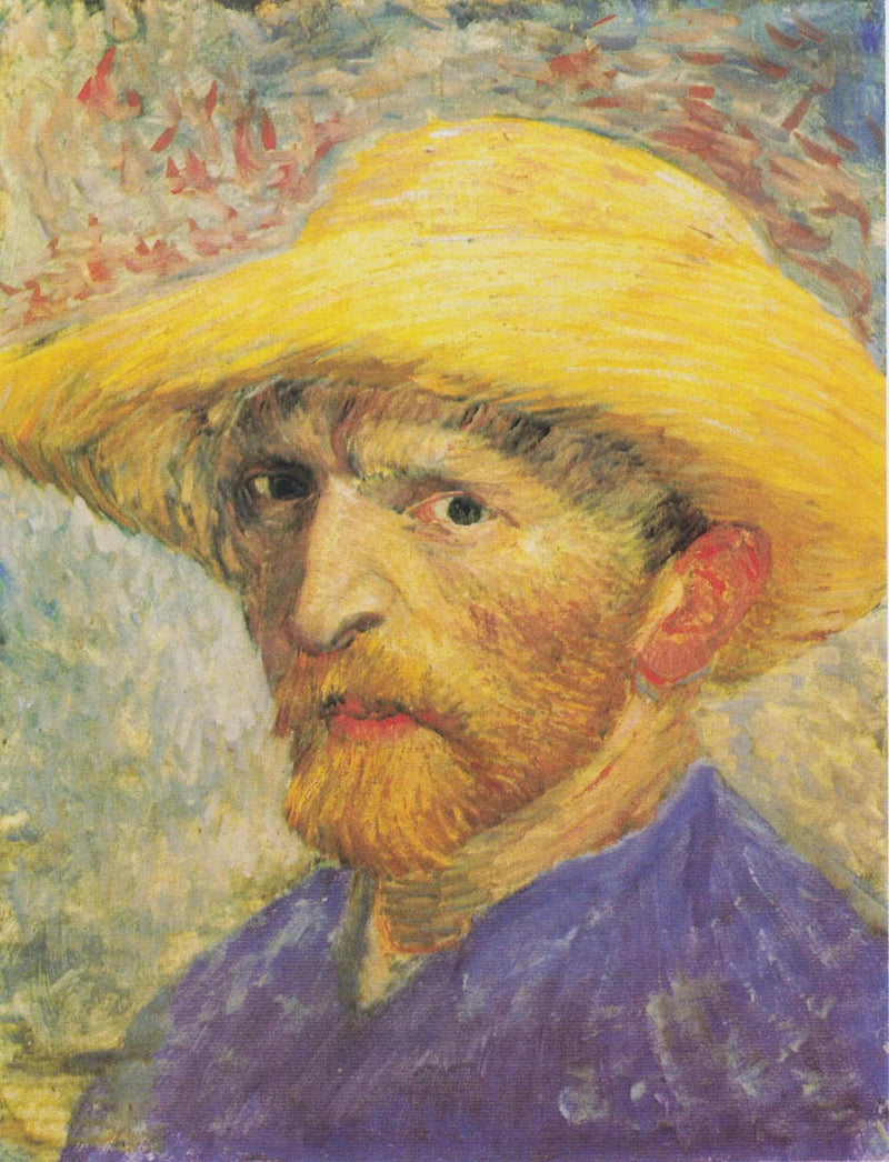 Selvportrett med stråhatt - Vincent van Gogh