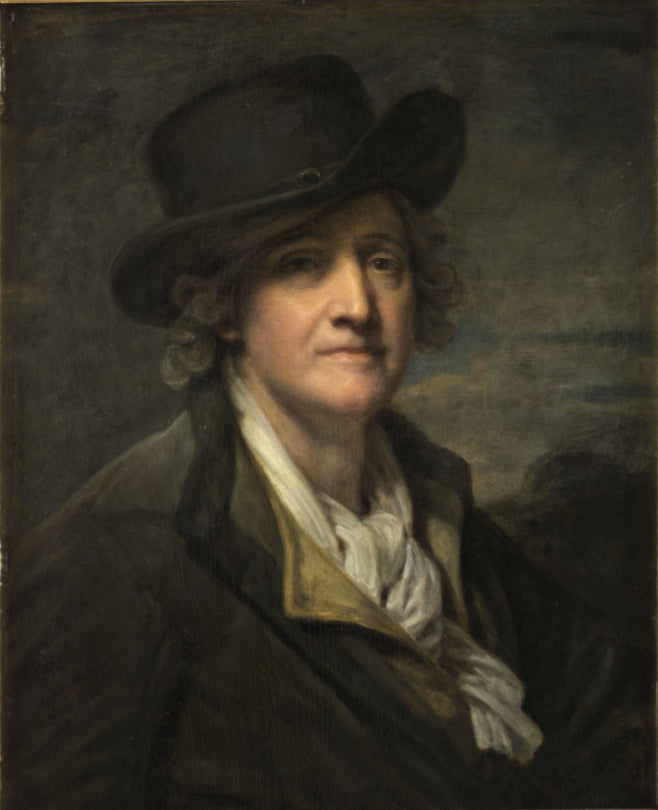 Selvportrett med hatt - Jean-Baptiste Greuze