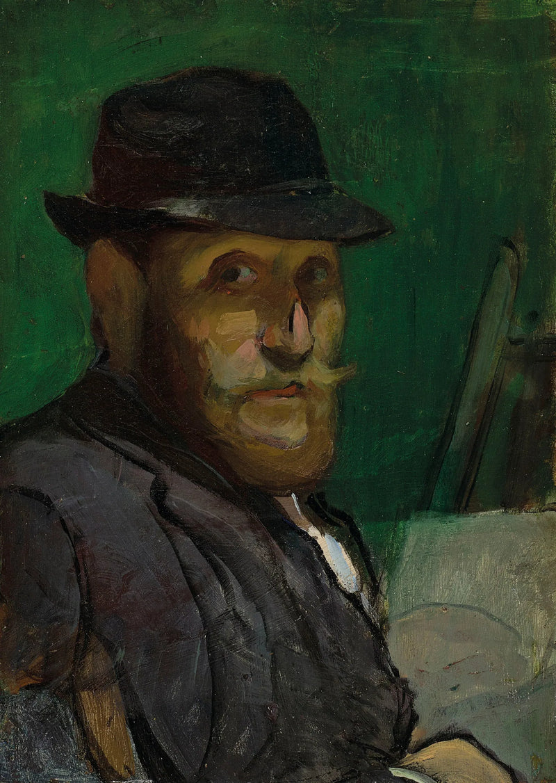 Selvportrett på staffeli - Louis Anquetin