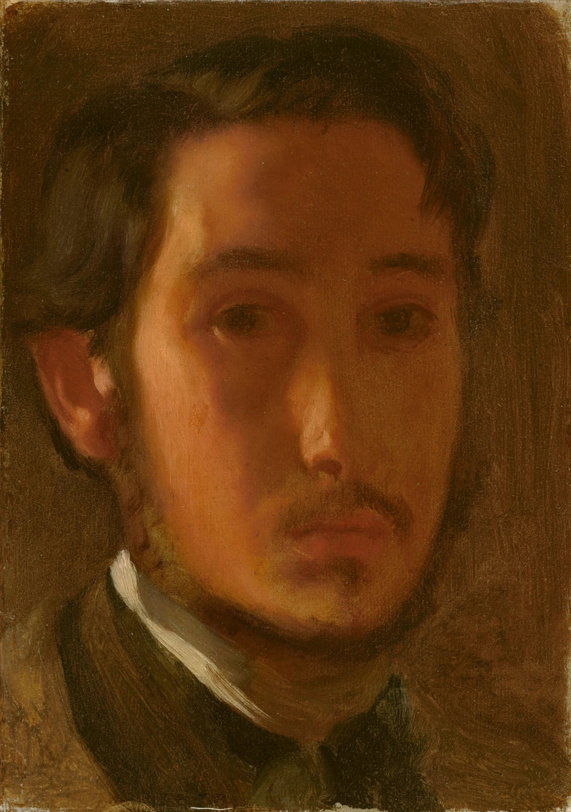 Selvportrett med hvit krage - Edgar Degas