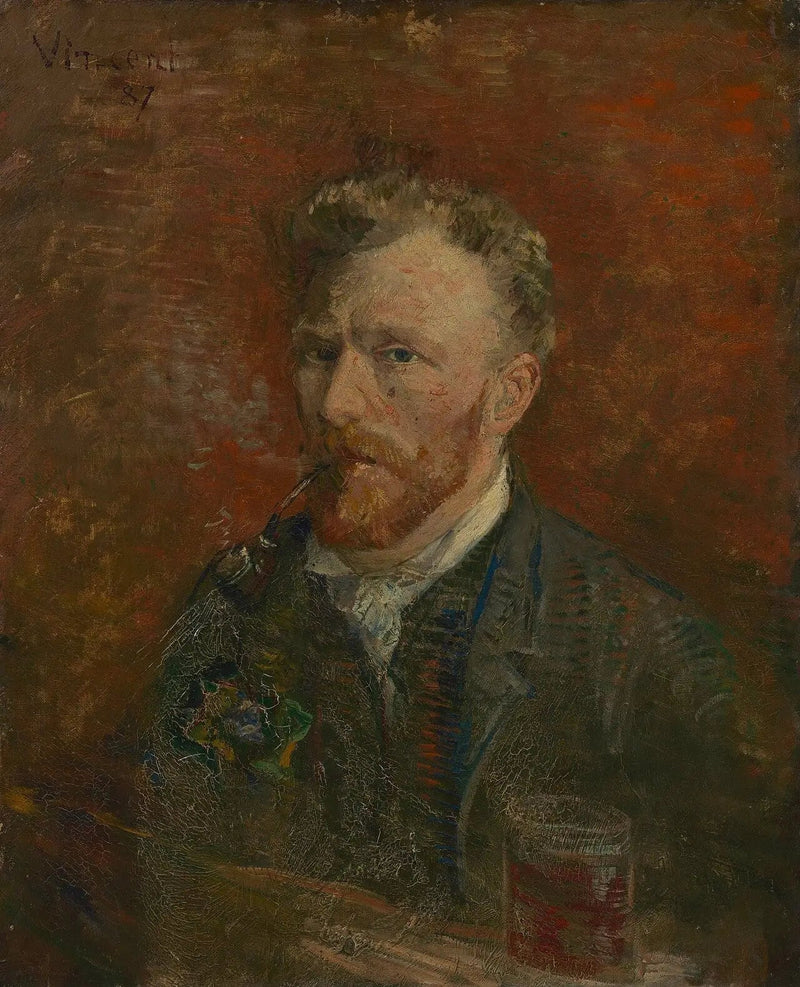 Selvportrett med glass - Vincent van Gogh