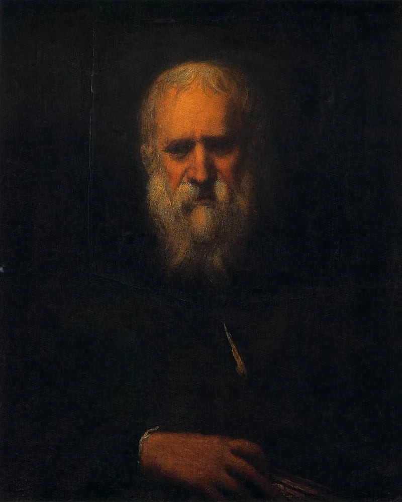 Selvportrett med en bok - Jacopo Tintoretto