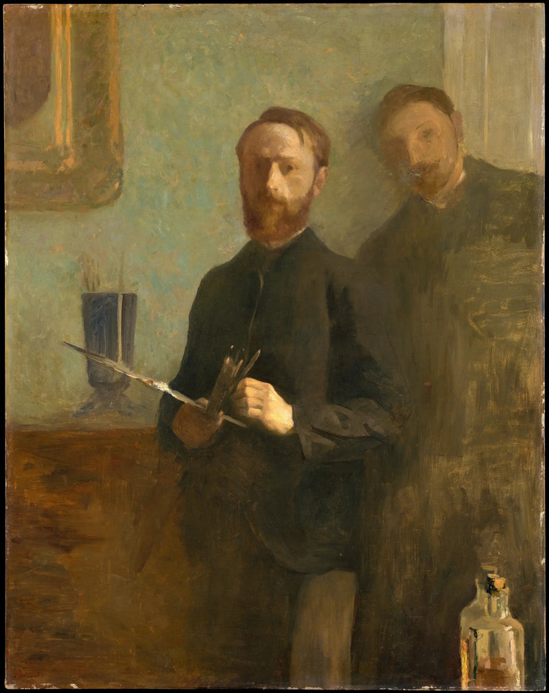 Selvportrett med Waroquy - Édouard Vuillard