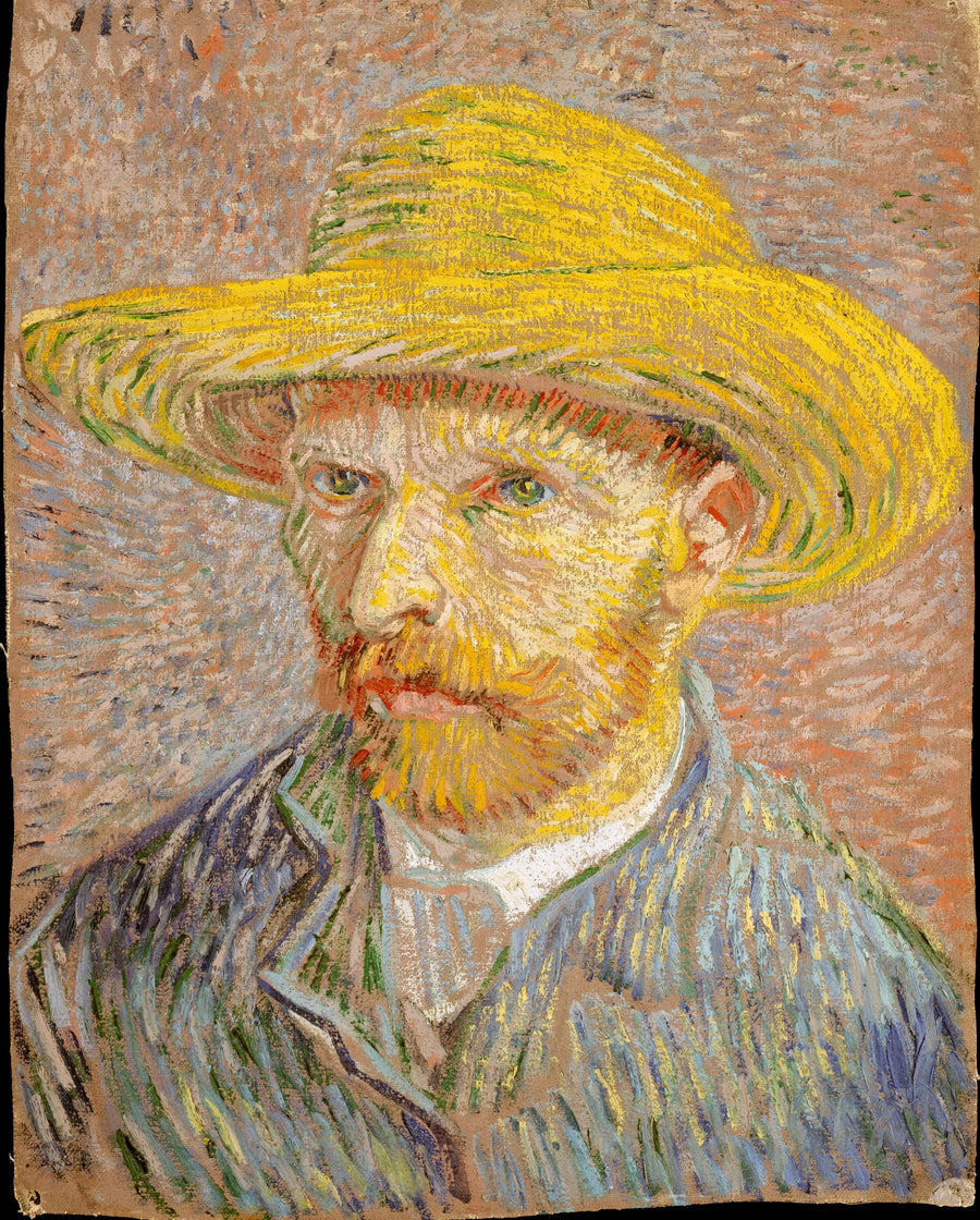 Selvportrett med stråhatt - Vincent van Gogh