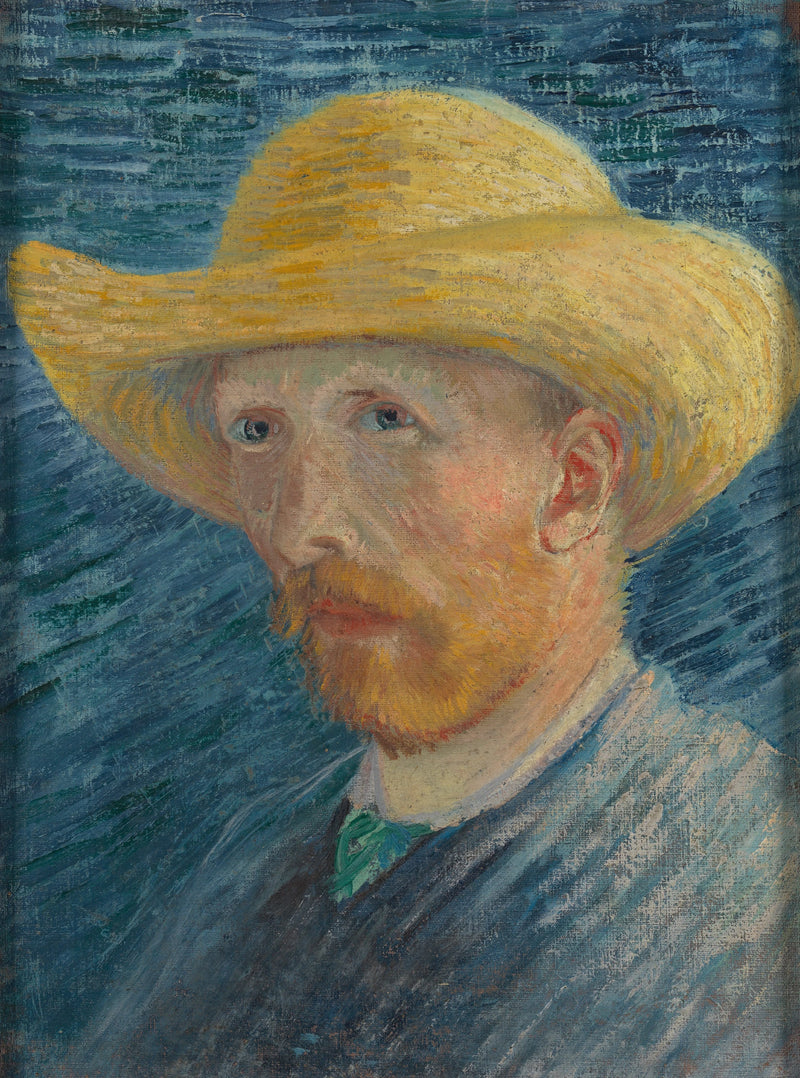 Selvportrett med stråhatt - Vincent van Gogh
