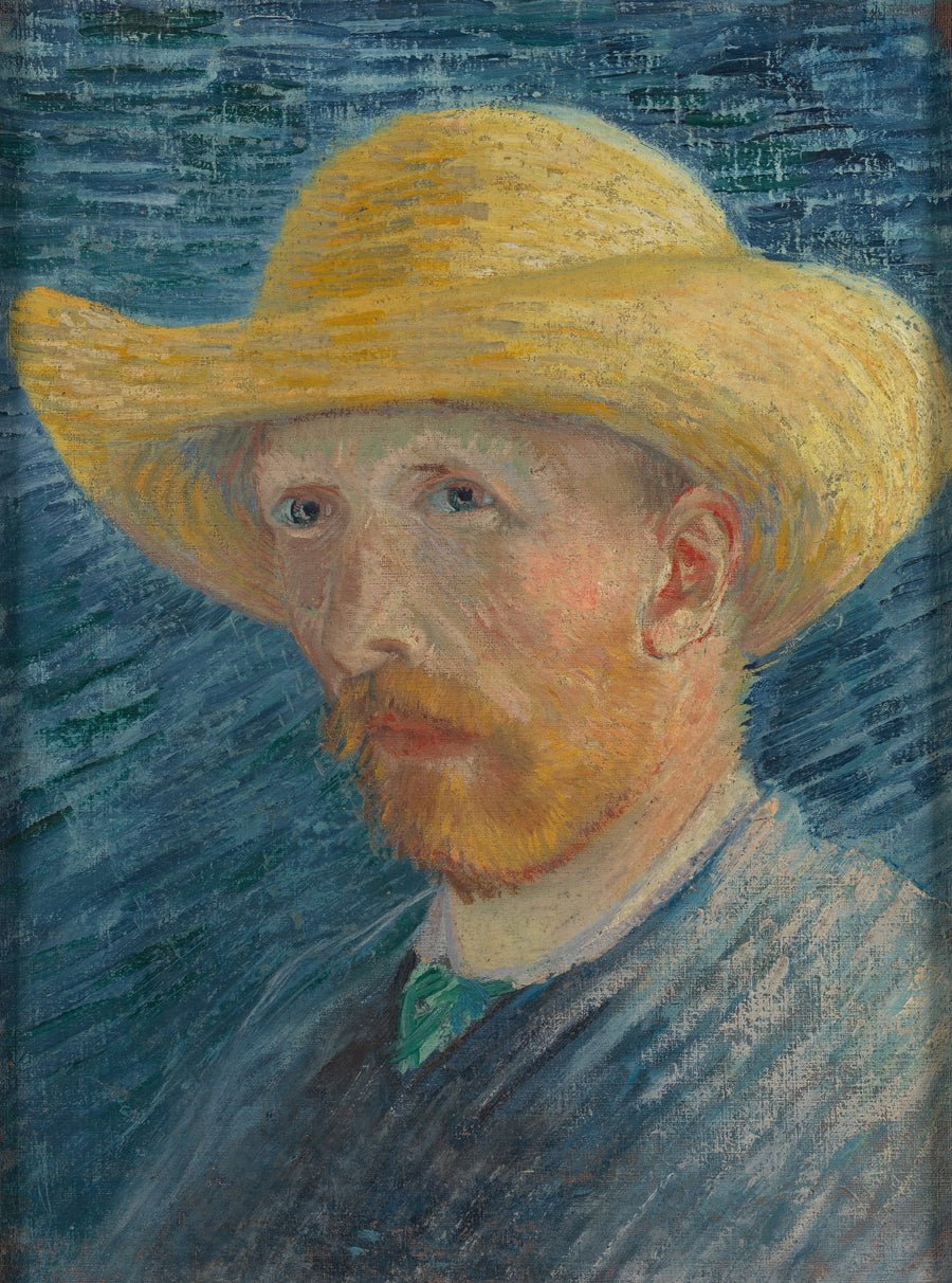 Selvportrett med stråhatt - Vincent van Gogh