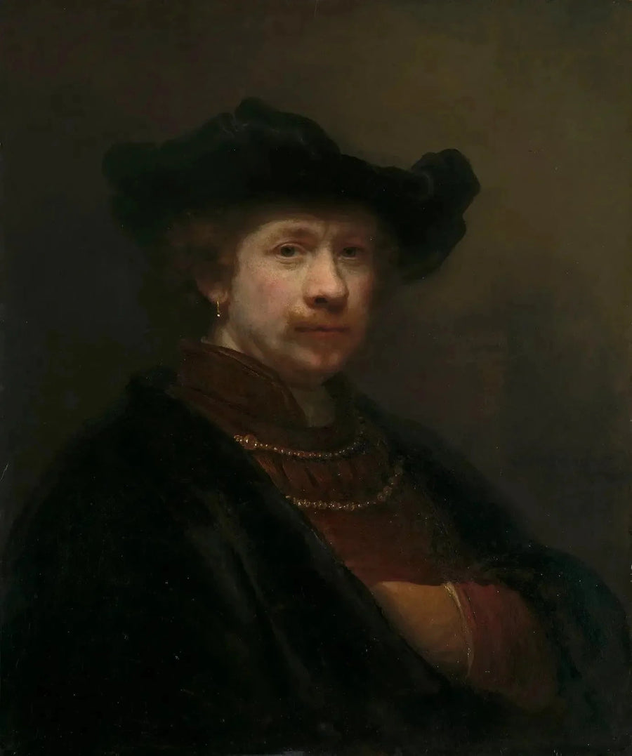 Portrett av kunstneren, malt i 1641 - Rembrandt