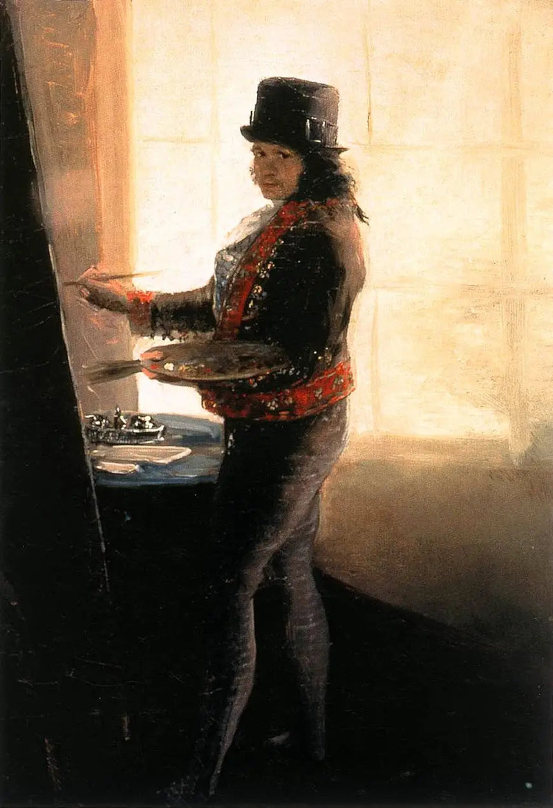 Selvportrett i atelieret - Francisco de Goya