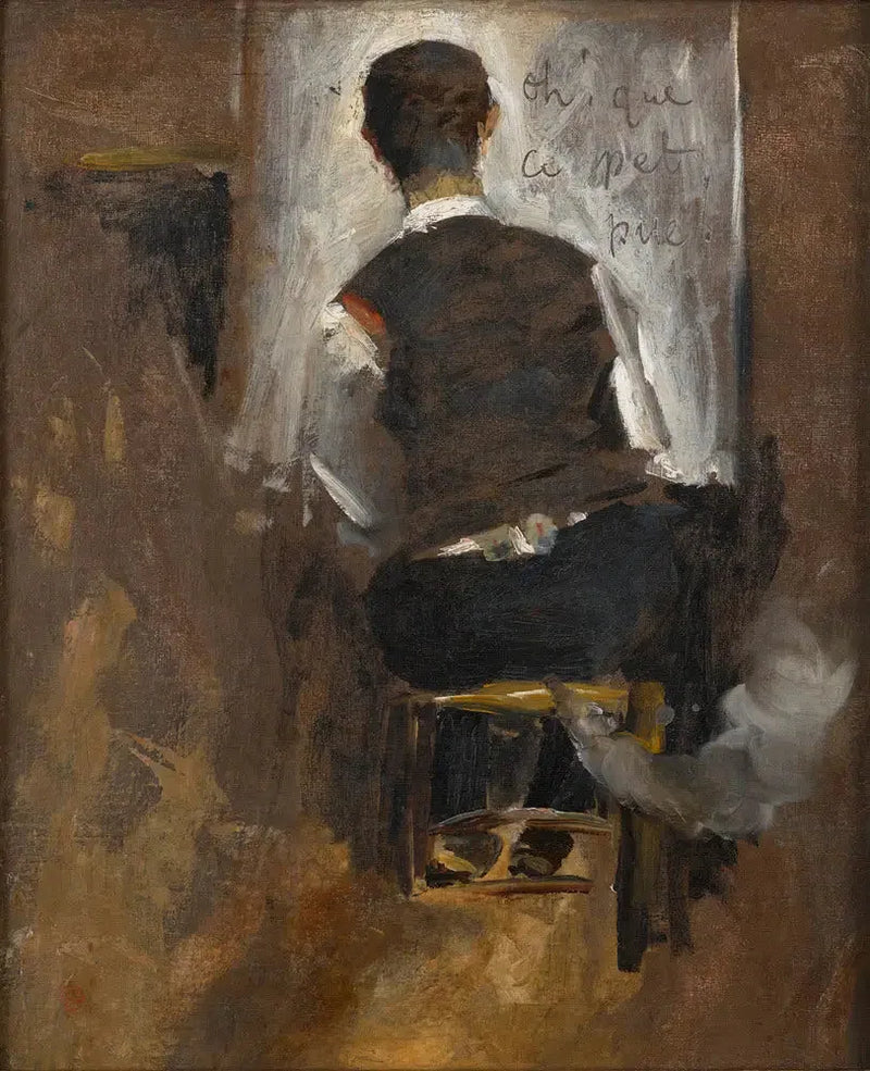 Selvportrett av to - Henri de Toulouse-Lautrec