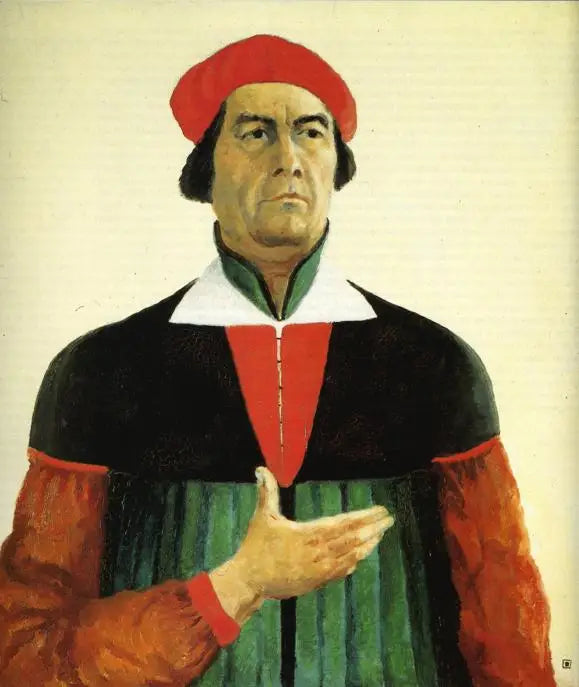 Selvportrett av Malévitch fra 1933 - Kazimir Malevich