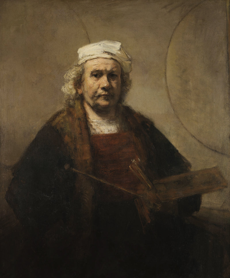Selvportrett med to sirkler - Rembrandt