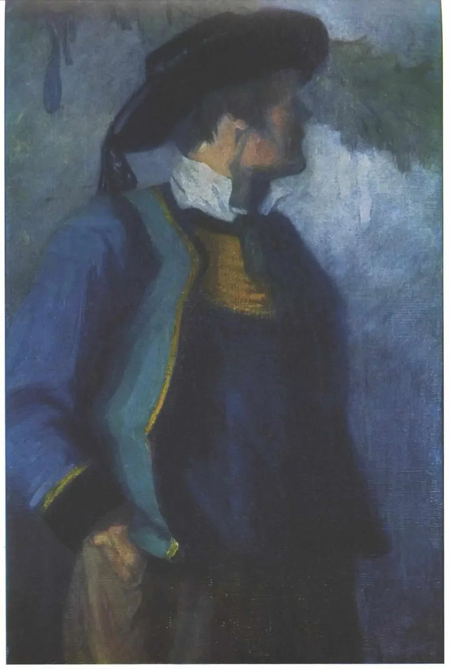 Selvportrett i bretonsk kostyme - Franz Marc
