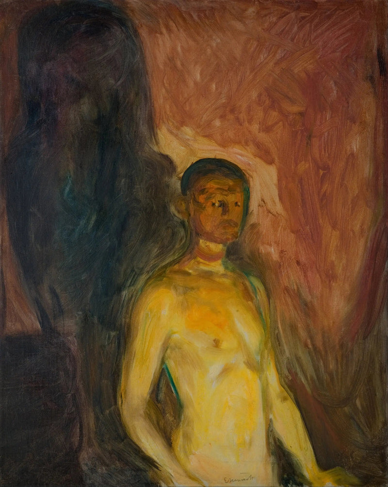 Selvbilde i helvete - Edvard Munch