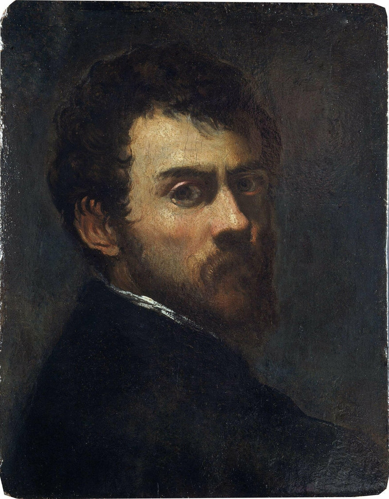 Selvportrett av en ung mann - Jacopo Tintoretto