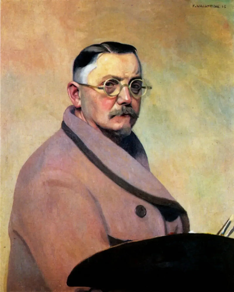 Selvportrett i badekåpe - Félix Vallotton

Source:
Autoportrait en robe de chambre - Félix Vallotton
