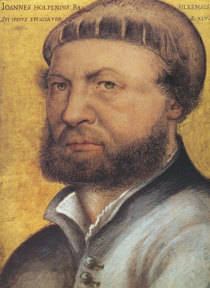 Selvportrett - Hans Holbein den Yngre