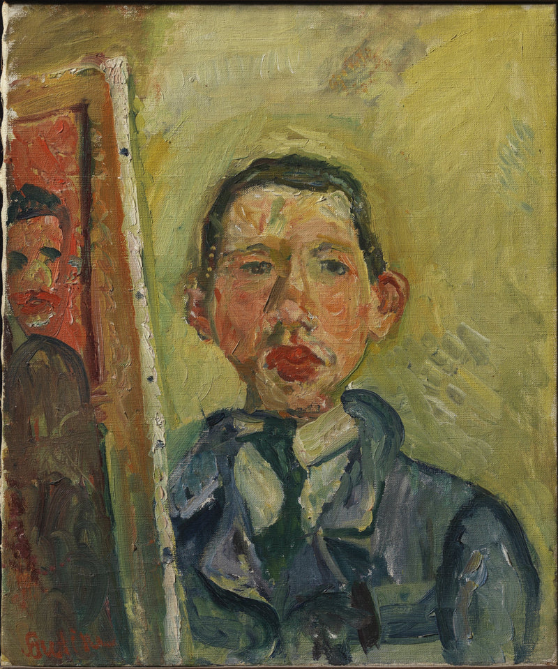 Selvportrett av Chaïm Soutine - Chaim Soutine