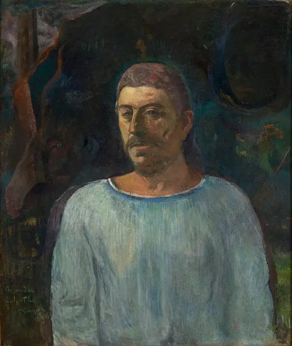 Selvportrett nær Golgata - Paul Gauguin