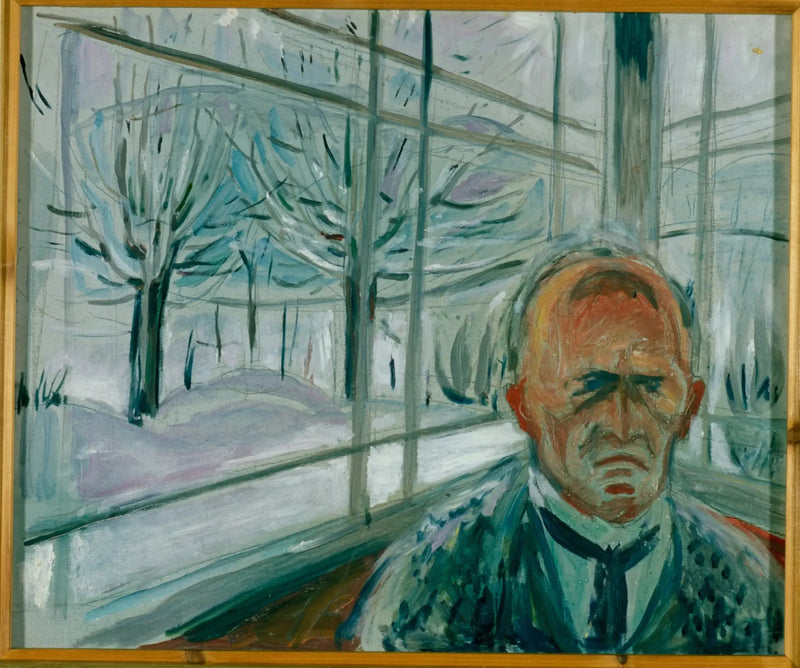 Selvportrett på verandaen - Edvard Munch