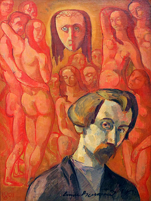 Symbolsk selvportrett - Émile Bernard