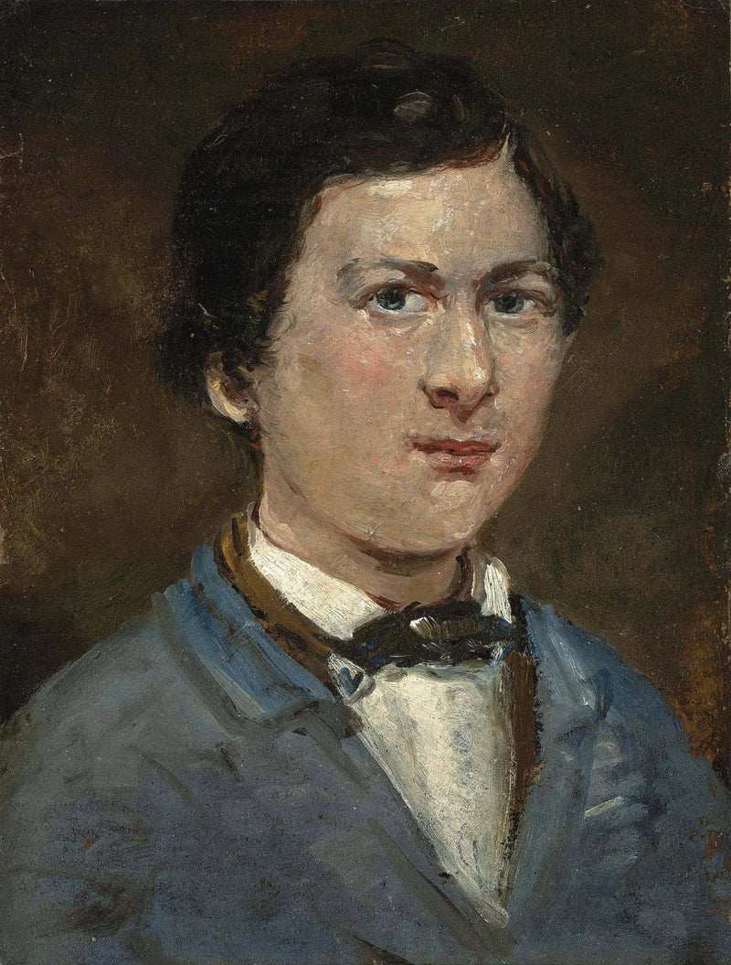 Selvportrett ca. 1818-1821 - Jean-Baptiste Camille Corot