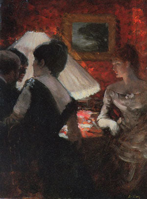Rundt lampeskjerm - Giuseppe De Nittis