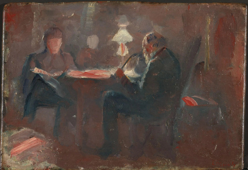 Rundt parafinlampen - Edvard Munch
