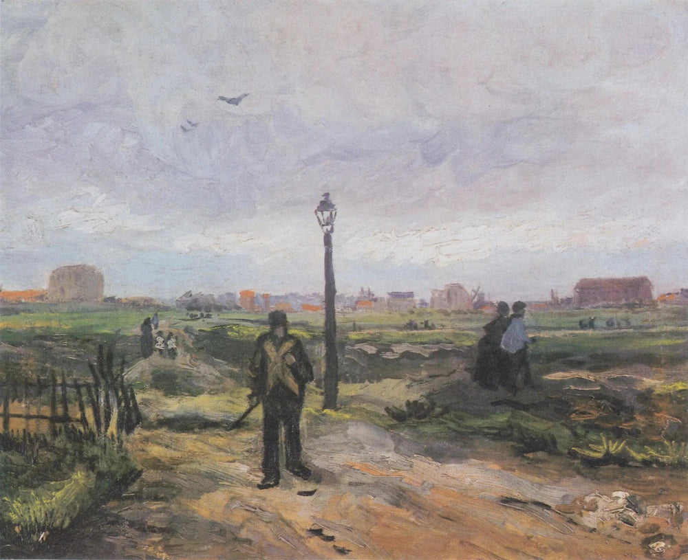 Aux confins de Paris - Vincent van Gogh image 1 reproduction artisanale de tableau