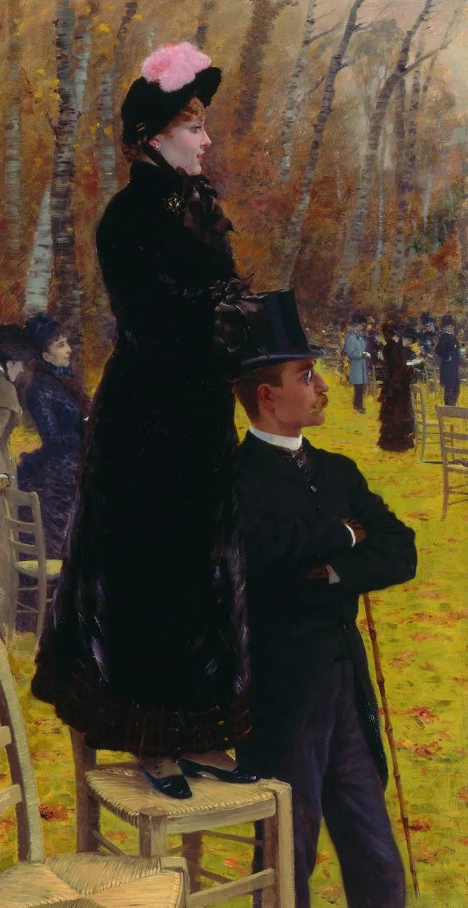 På Auteuil-løpene - På stolen - Giuseppe De Nittis