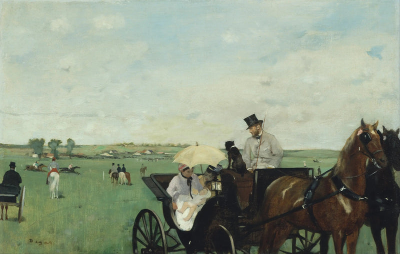 På hesteløpene i provinsen - Edgar Degas