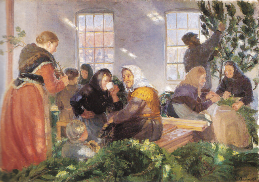 Avant l'arrivée du roi - Anna Ancher