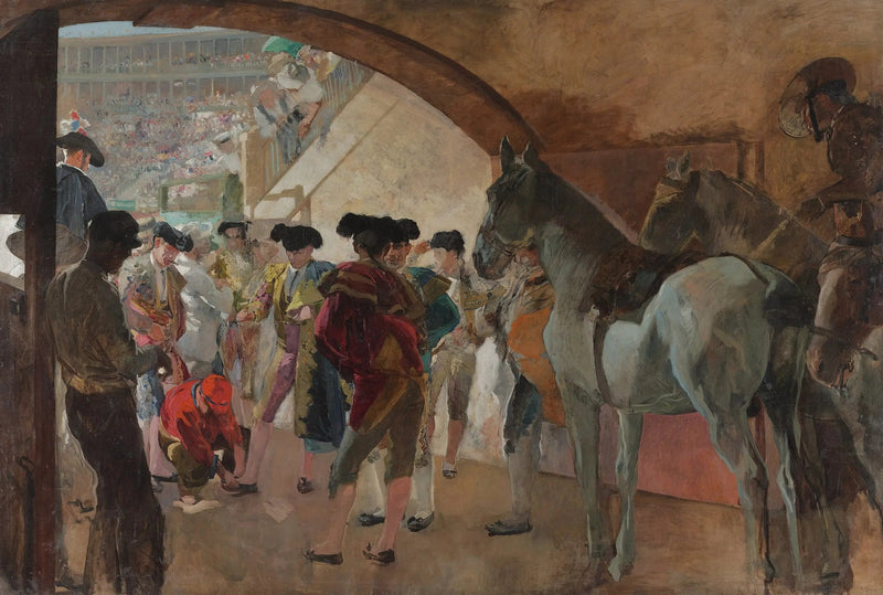 Før tyrefektingen - Joaquín Sorolla