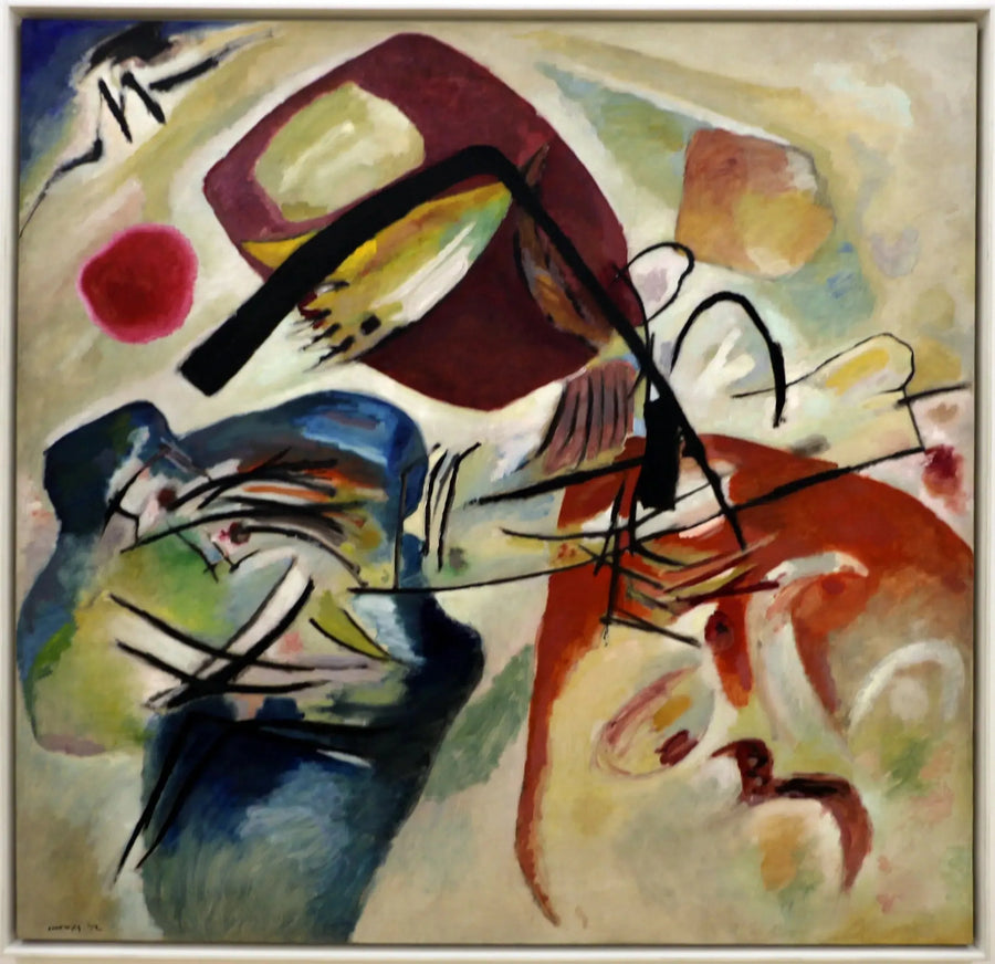 Med den svarte buen - Vassily Kandinsky