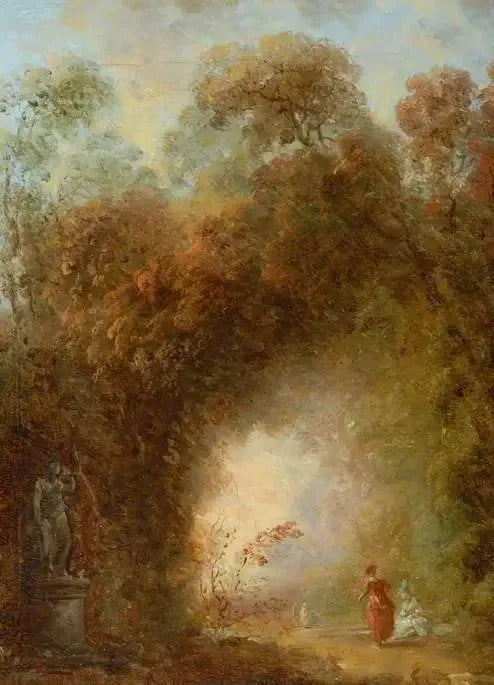 Aveny ved figurer - Jean-Honoré Fragonard