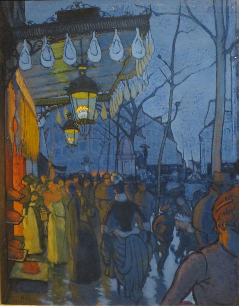 Avenue de Clichy, fem på kvelden - Louis Anquetin
