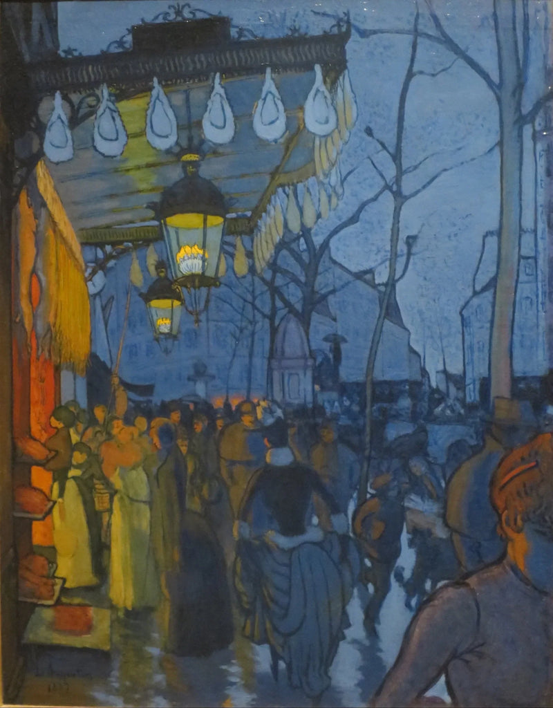 Avenue de Clichy, fem på kvelden - Louis Anquetin