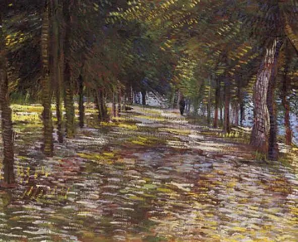 Avenue de Parc Voyer d'Argenson i Asnières - Vincent van Gogh