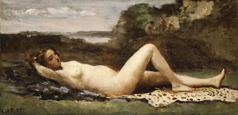 Bacchant i et landskap - Jean-Baptiste Camille Corot