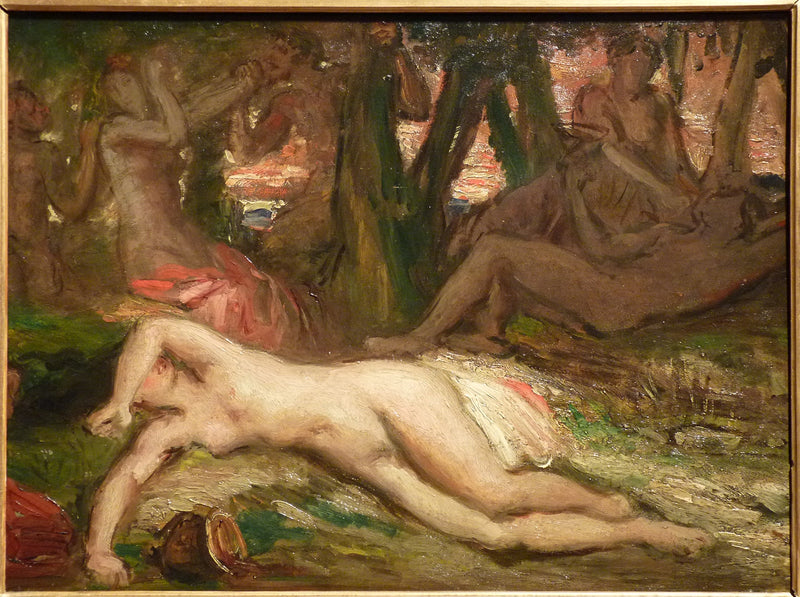Bacchant og satyrer - Théodore Chassériau
