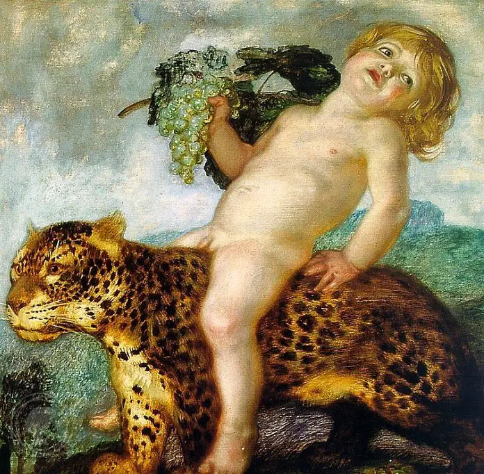Bacchus Barn Som Reiser Seg På En Panter - Franz Von Stuck