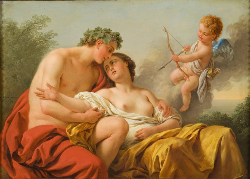 Bacchus og Ariane - Louis Jean François Lagrenée

Source:
Bacchus et Ariane - Louis Jean François Lagrenée