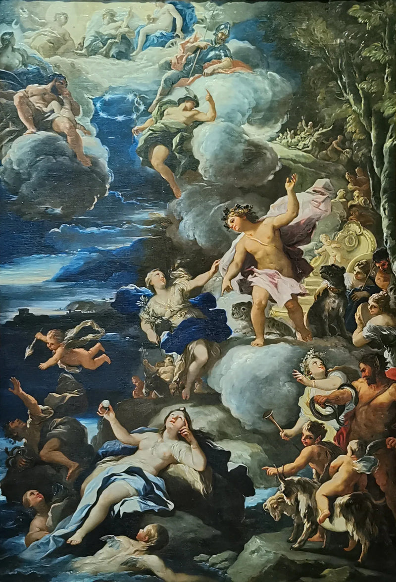 Bakkus og Ariadne - Luca Giordano
